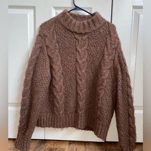 American Eagle XL Brown Knit Sweater